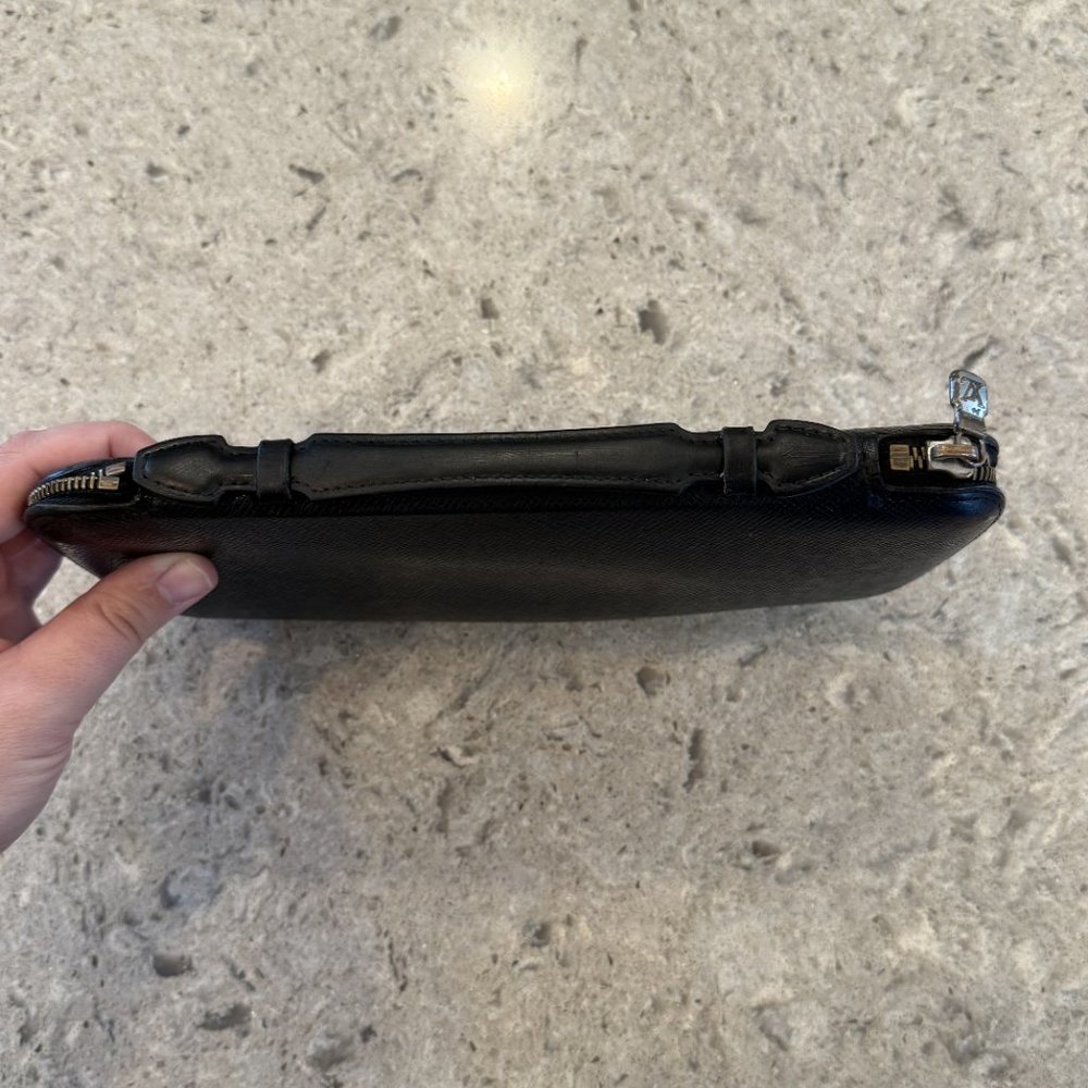 EUC LOUIS VUITTON ATOLL ORGANIZER WALLET BLACK WITH LV BOX - Picture 5 of 11